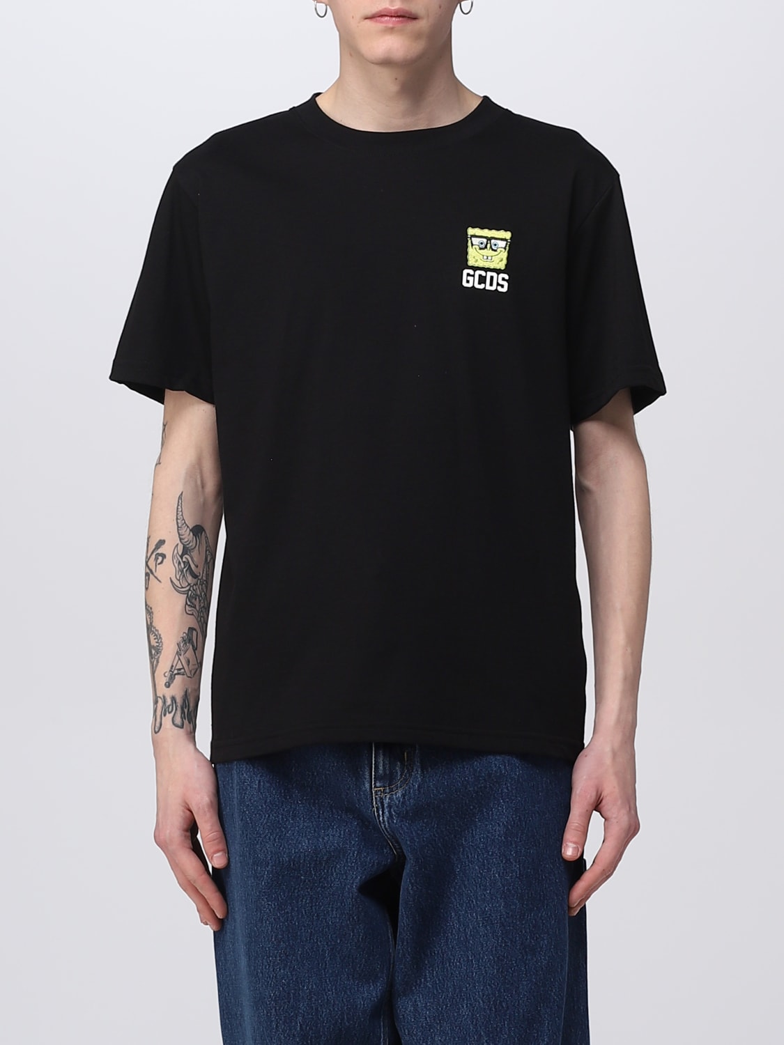 T-shirt Gcds: T-shirt Gcds in cotone nero 2