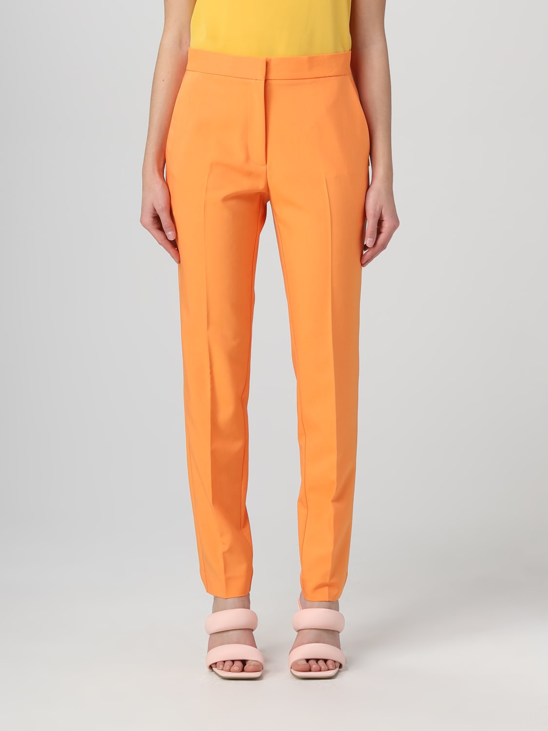 Pantalone Actitude Twinset: Pantalone a Twinset - Actitude in misto viscosa arancione 2