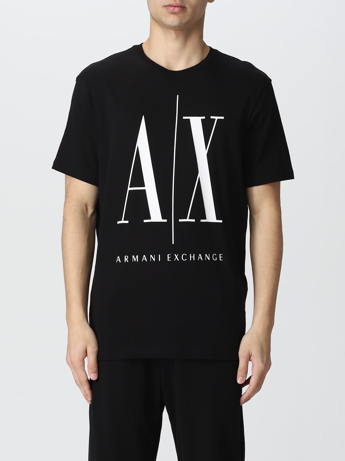 EXCHANGE: t-shirt for man Black | Exchange 8NZTPAZJH4Z online on GIGLIO.COM