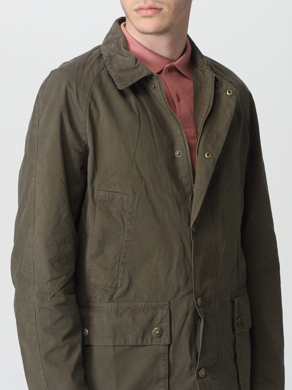 BARBOUR: jacket for man - Military | Barbour jacket MCA0792 online at ...