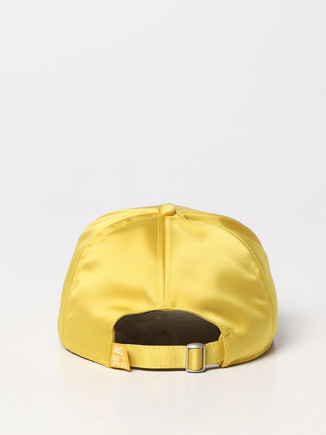 Yellow Embroidered Logo Baseball Cap|258378518