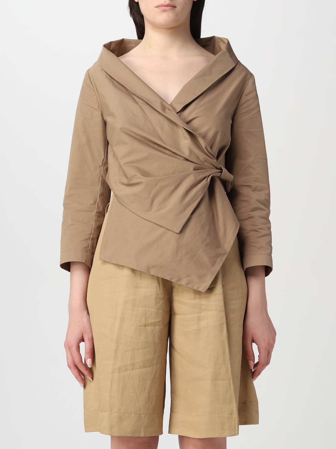 ALESSIA SANTI: jacket for woman - Kaki Alessia Santi jacket 311SD35033 GIGLIO.COM