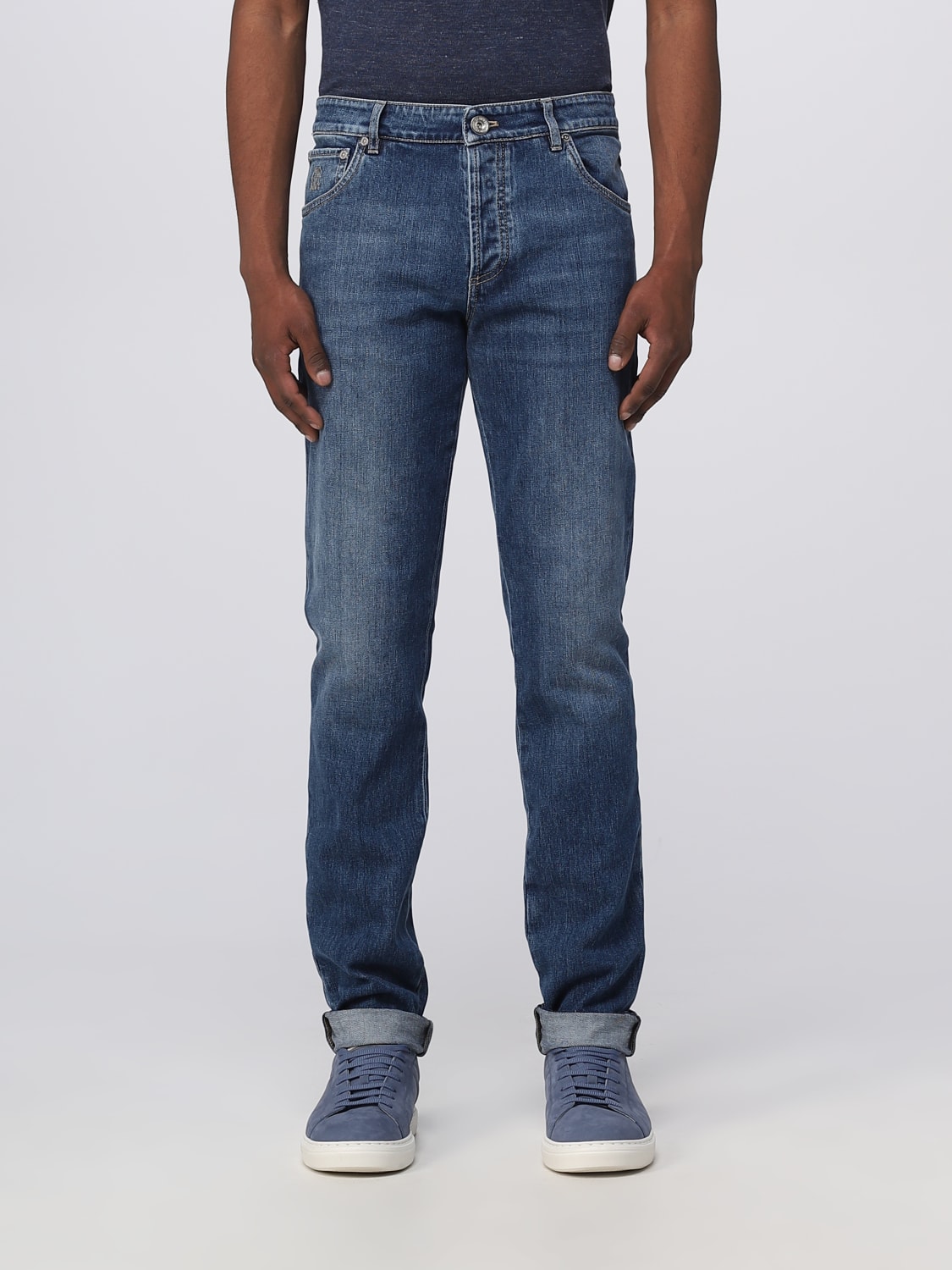 BRUNELLO CUCINELLI: denim jeans - Denim | Brunello Cucinelli jeans