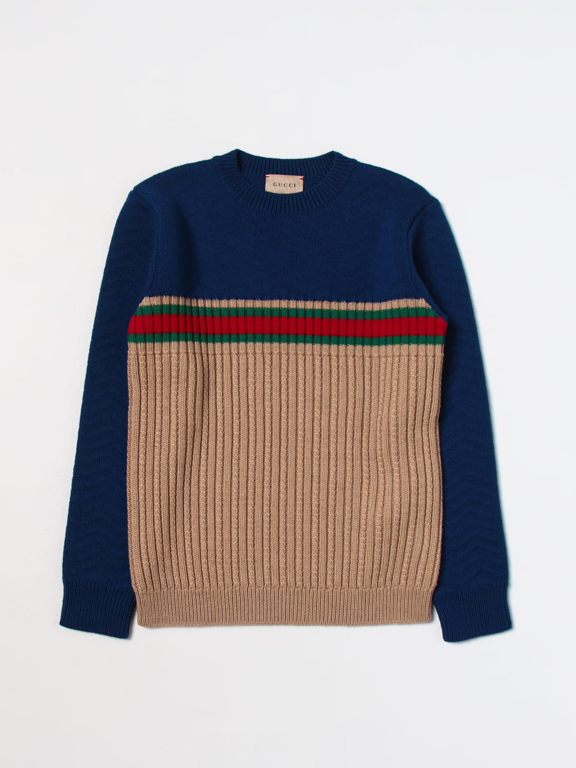 sweater for - Blue Gucci sweater 738312XKDAG online on GIGLIO.COM