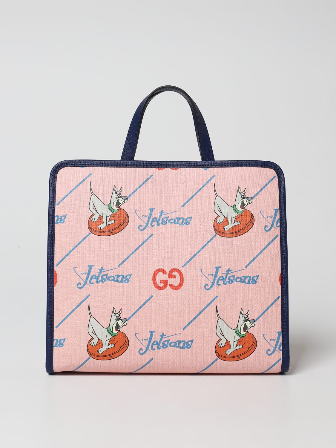 GUCCI: The Jetsons© x bag in coated cotton with all-over print - Pink