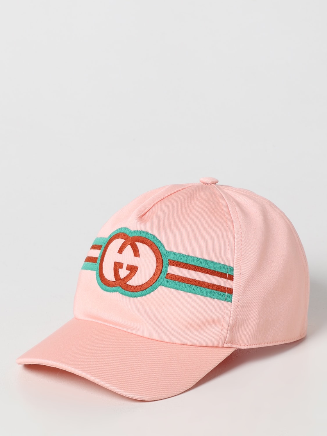 skære ned Arkæologiske Skygge GUCCI: hat in cotton with embroidered GG monogram - Pink | Gucci girls' hats  7534443HAUC online at GIGLIO.COM
