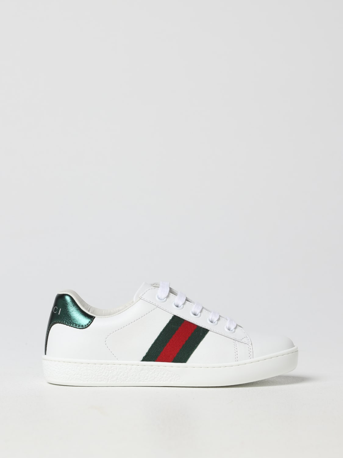 leather sneakers - White | Gucci sneakers 433148CPWE0 online at GIGLIO.COM