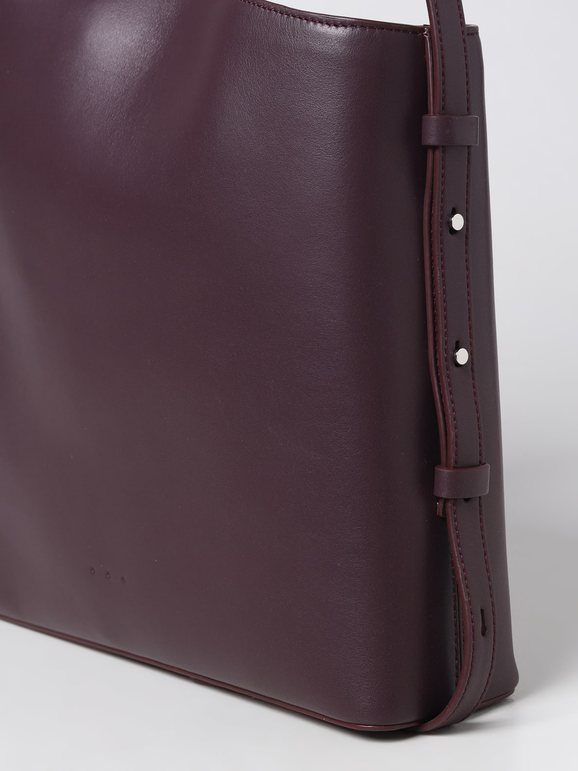 Aesther Ekme Demi Lune Leather Shoulder Bag In Violet Ice