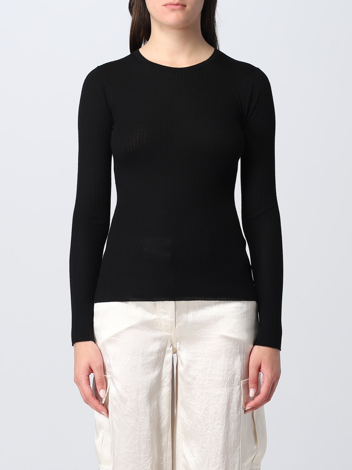 THEORY: sweater for woman - Black | Theory sweater F0711725 online on ...