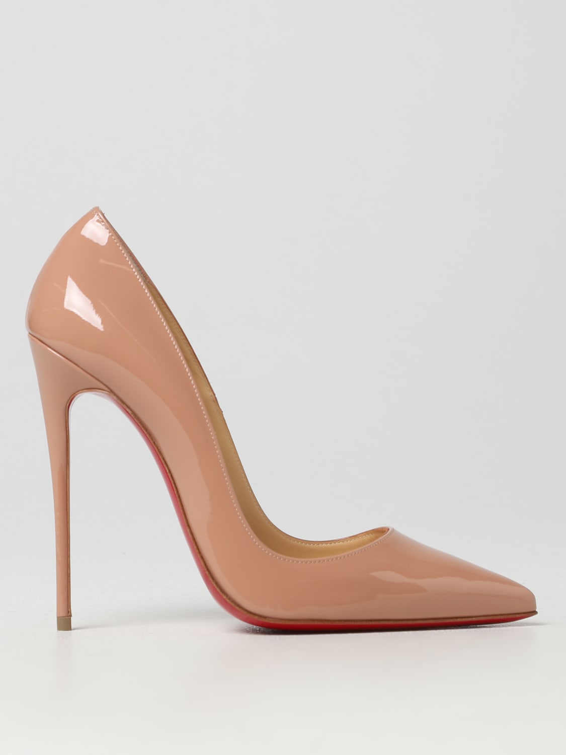 CHRISTIAN LOUBOUTIN: So Kate patent pumps - Nude