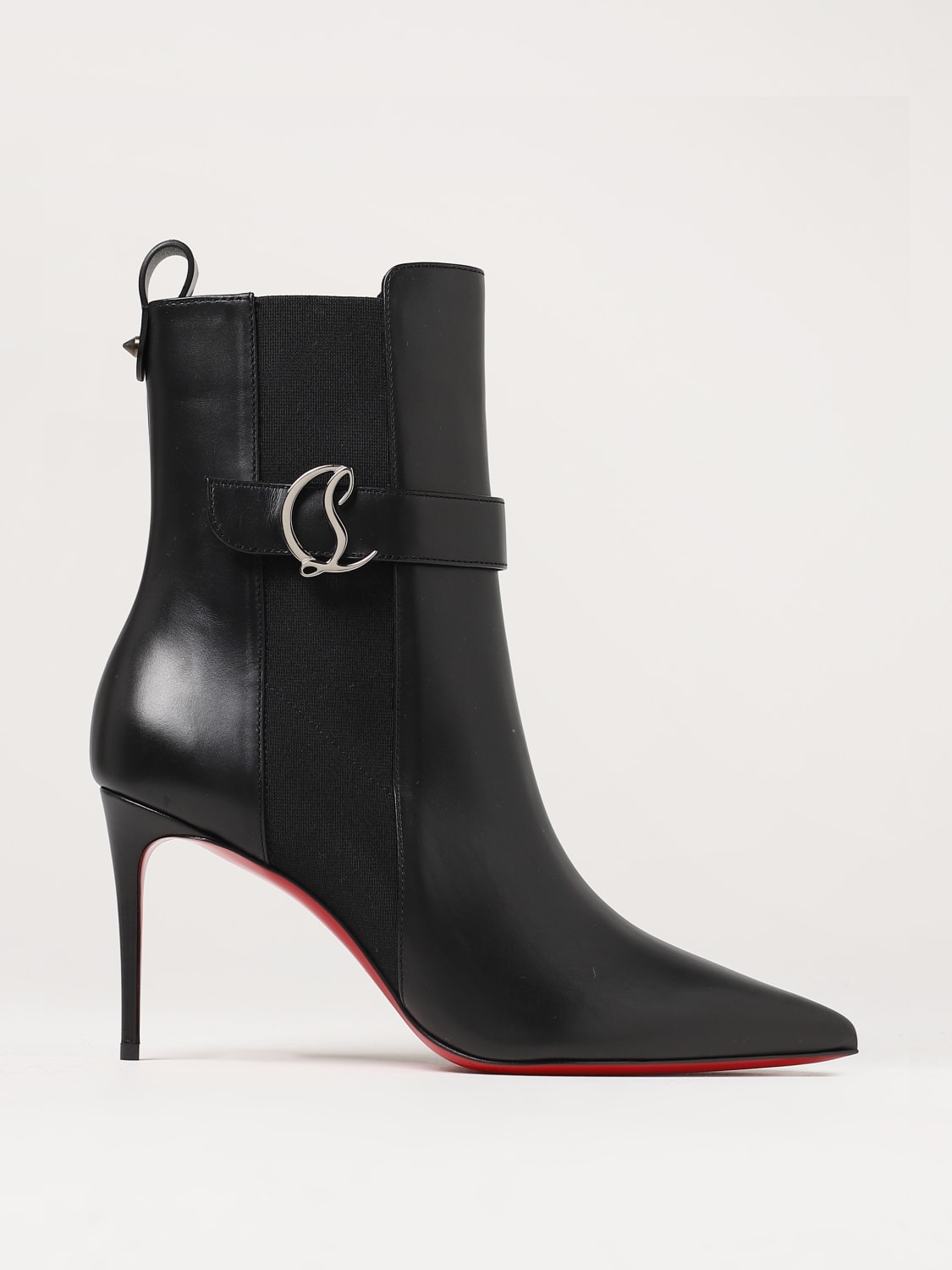 Christian Louboutin Black With My Guitar Donna 65 Ankle Boot 38.5