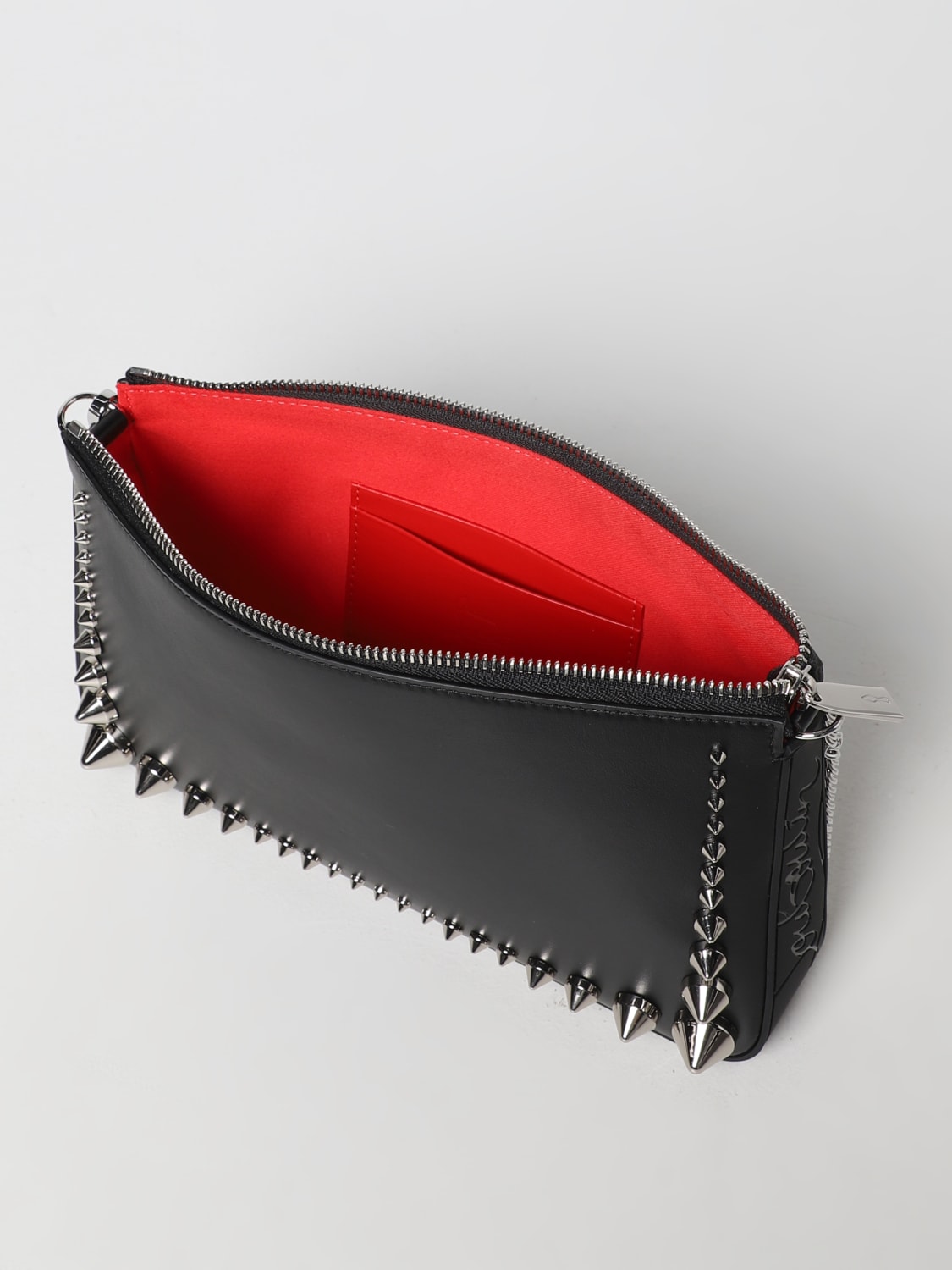 Loubila - Shoulder bag - Calf leather, rubber and spikes - Ole - Christian  Louboutin