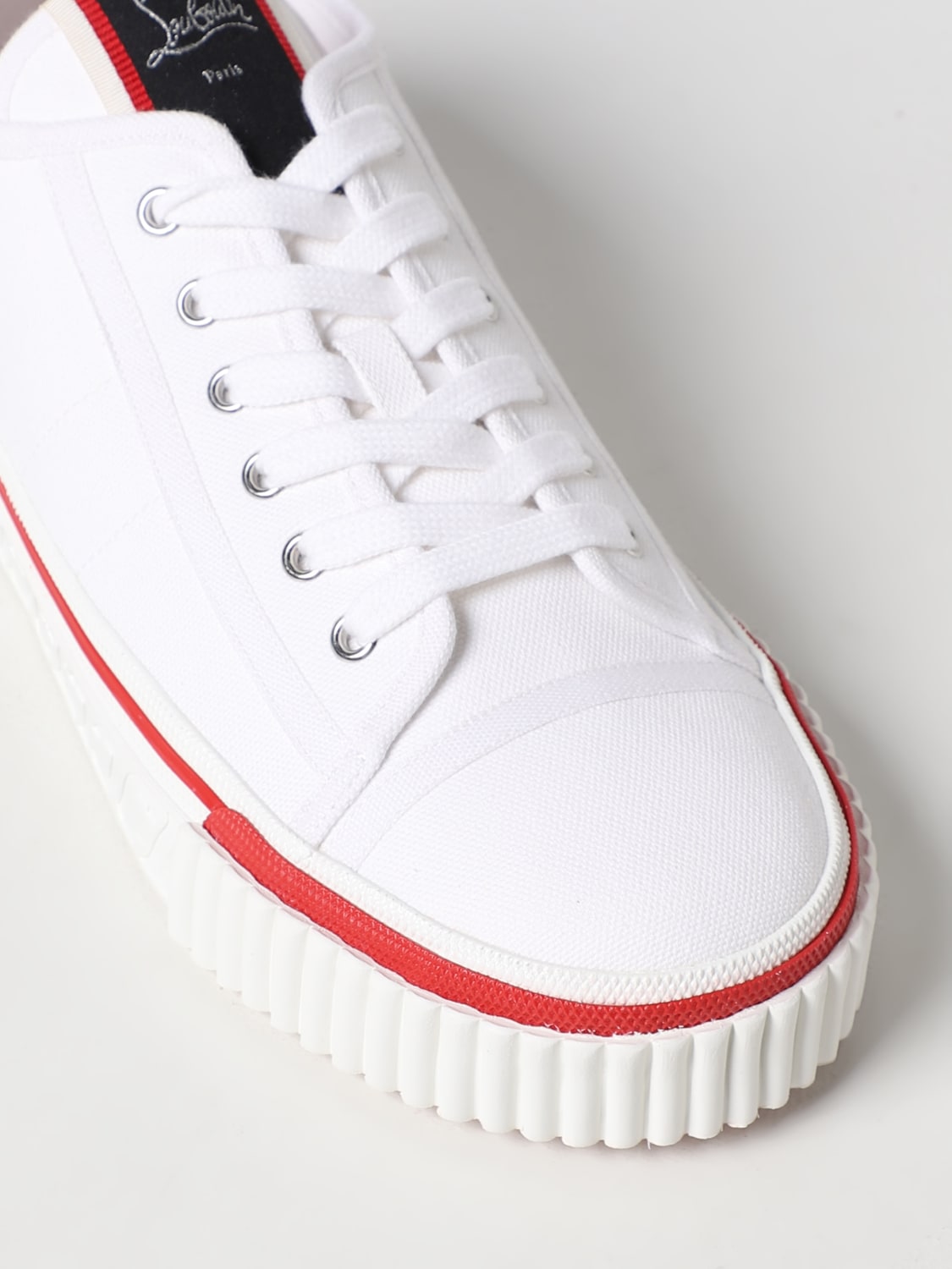 Christian Louboutin Mens Sneakers, White, IT39