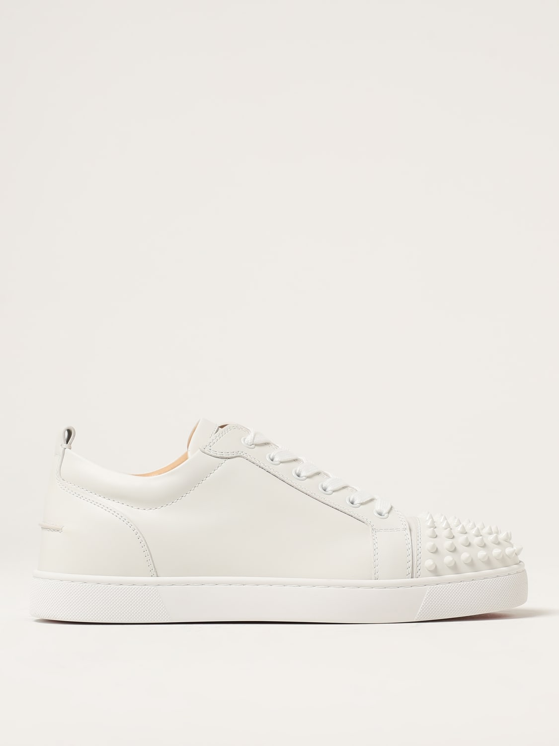 CHRISTIAN LOUBOUTIN: Louis Junior Spikes sneakers in leather - Black