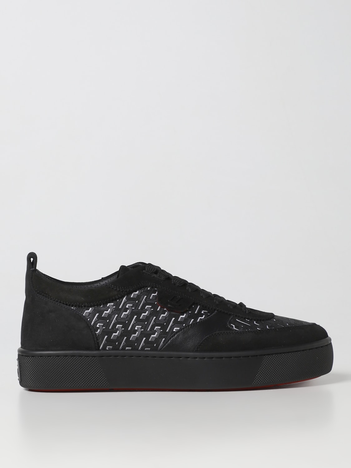 LOUBOUTIN: sneakers for man - Black | Louboutin sneakers 3230009 online on GIGLIO.COM