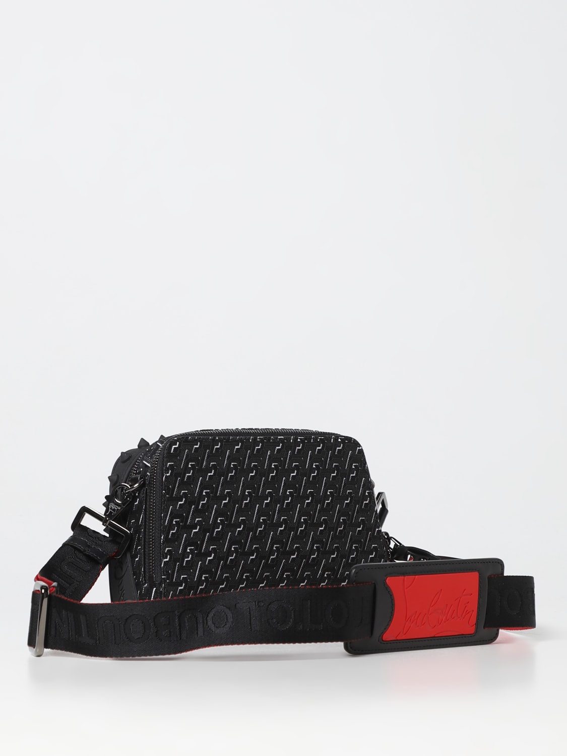 CHRISTIAN LOUBOUTIN: bag in rubberized fabric with all-over