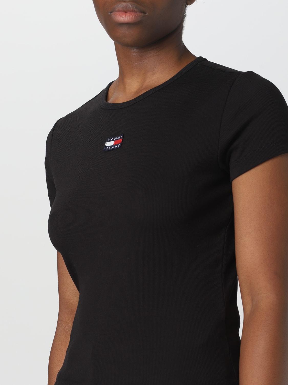 TOMMY JEANS: t-shirt for woman - Black | Tommy Jeans t-shirt DW0DW16259 ...