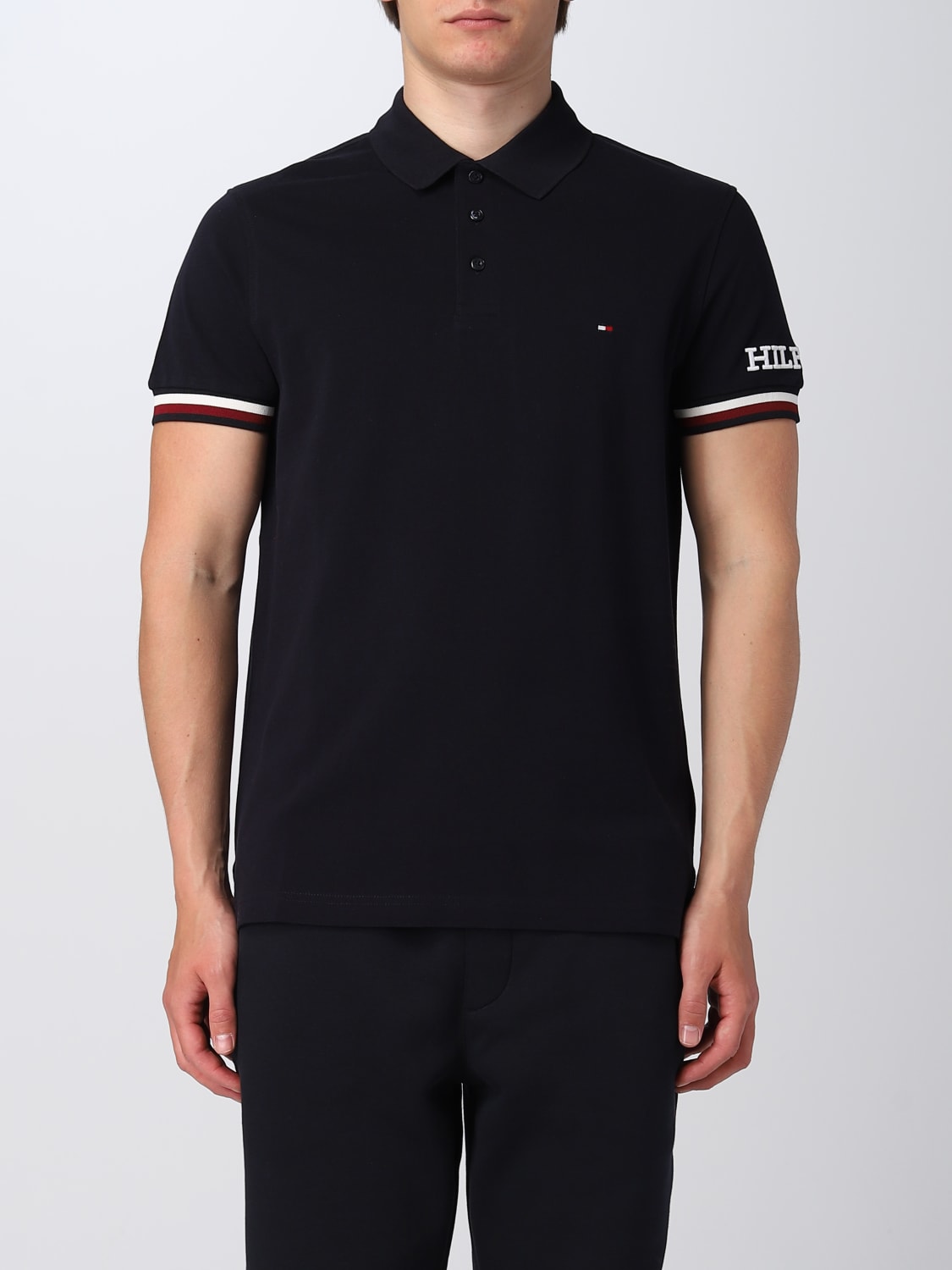 TOMMY HILFIGER: polo for man Blue | Tommy Hilfiger polo shirt MW0MW31549 online at
