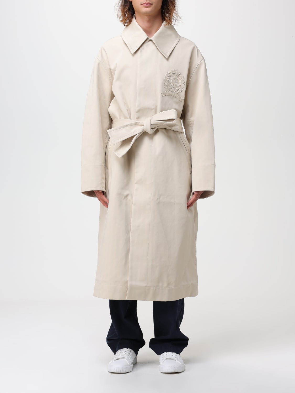 HILFIGER for man - Beige | Tommy Hilfiger Collection trench coat MW0MW31310 online at GIGLIO.COM
