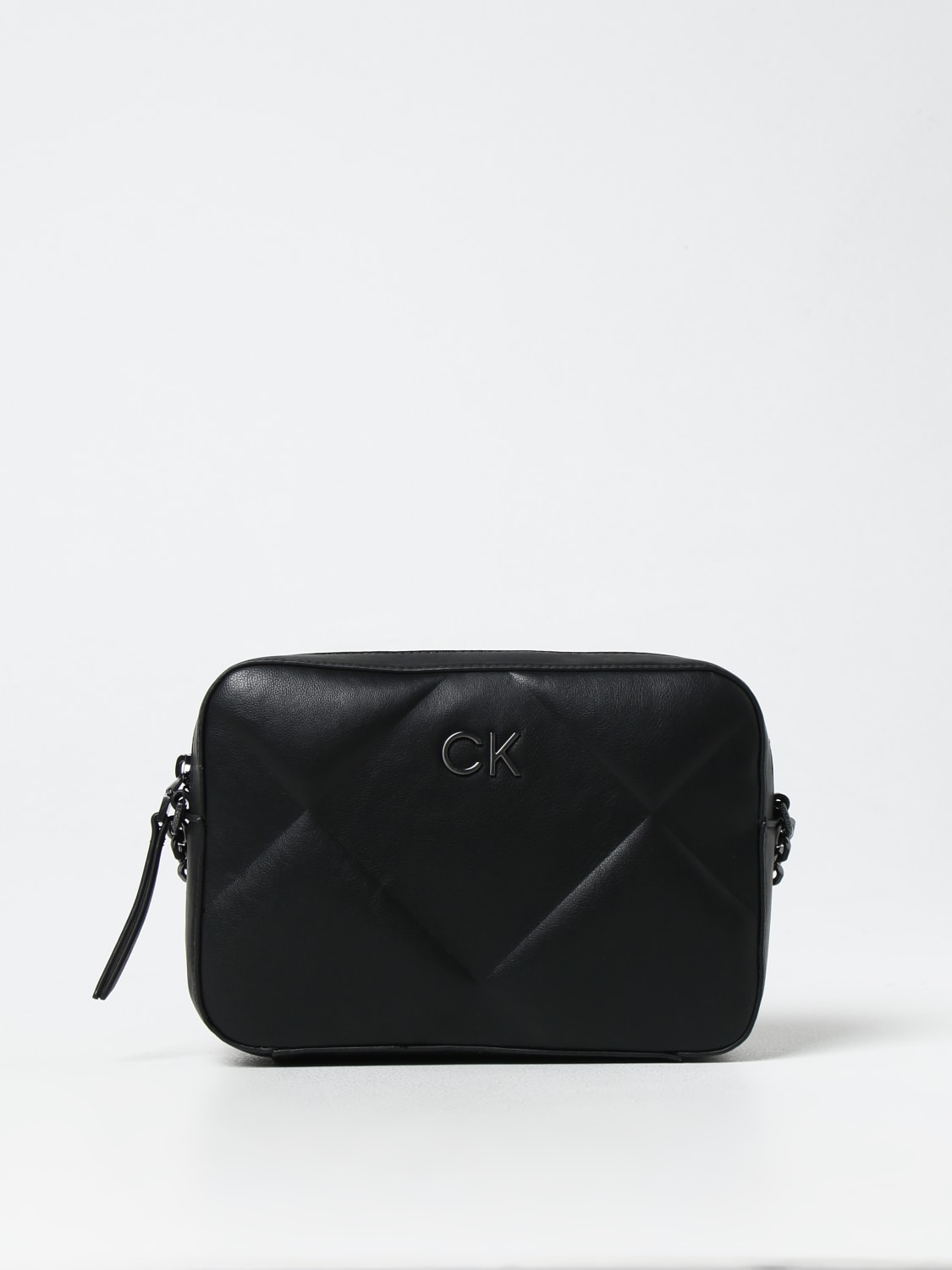 Calvin Klein Grey/Black Monogram Crossbody Purse