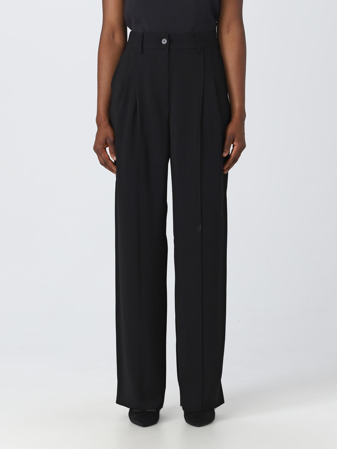 CALVIN KLEIN: pants for woman - Black | Calvin Klein pants K20K205689 ...