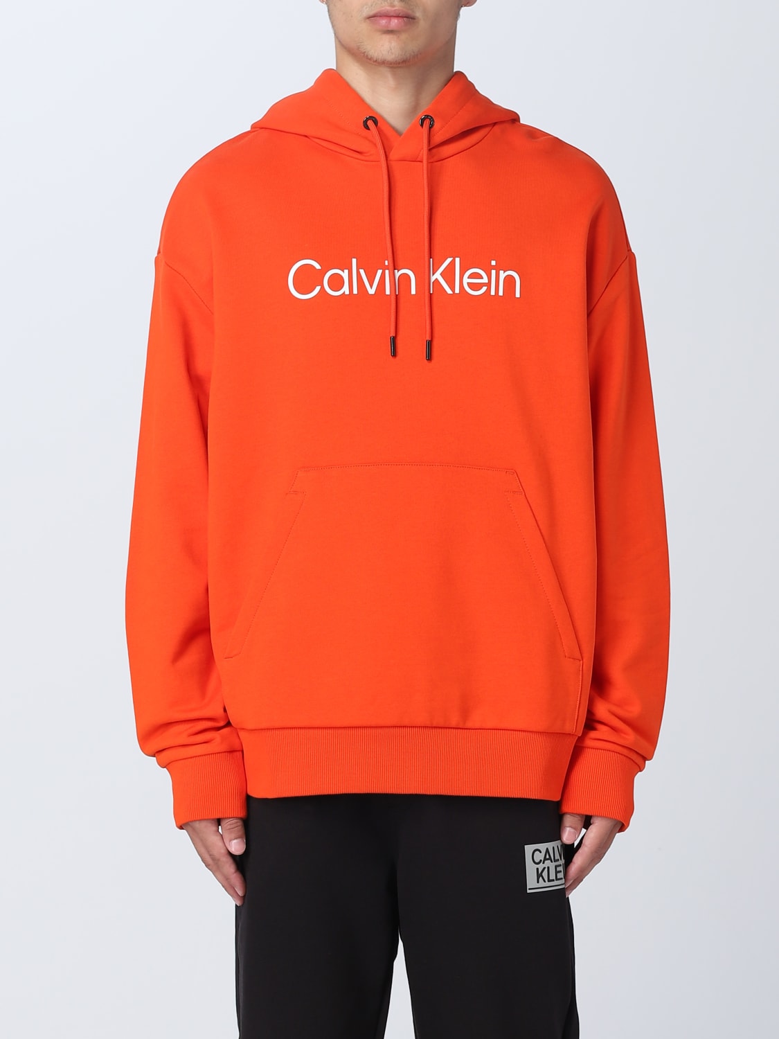 CALVIN KLEIN: sweatshirt for man - Orange | Calvin Klein sweatshirt ...