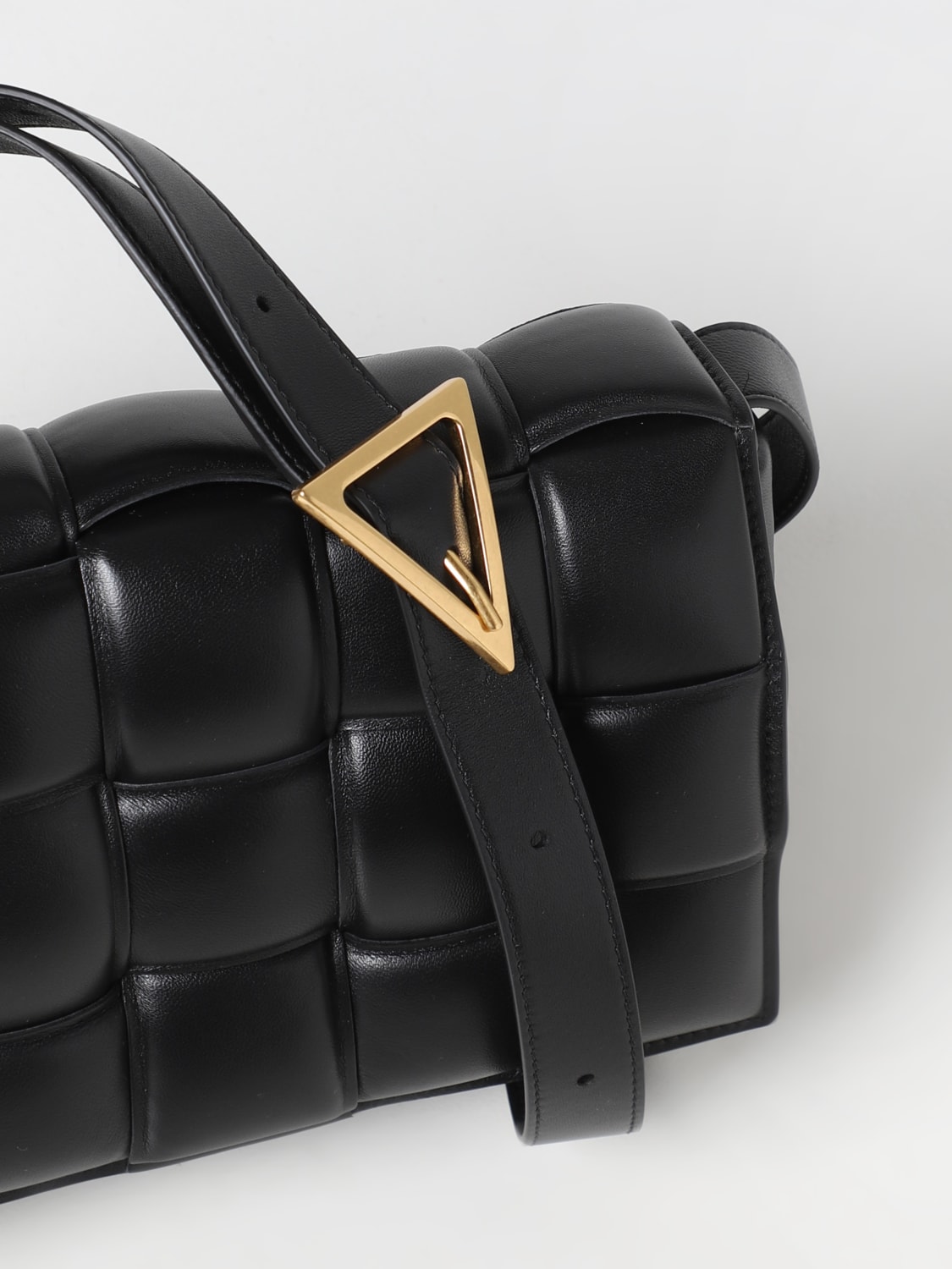 Bottega Veneta Mini Crossbody Bag in Fondant & Gold