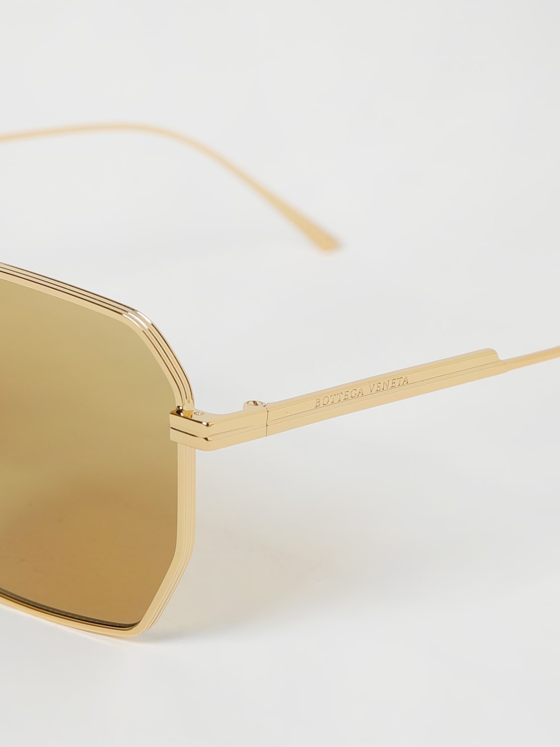 Bottega Veneta Metal Square Sunglasses