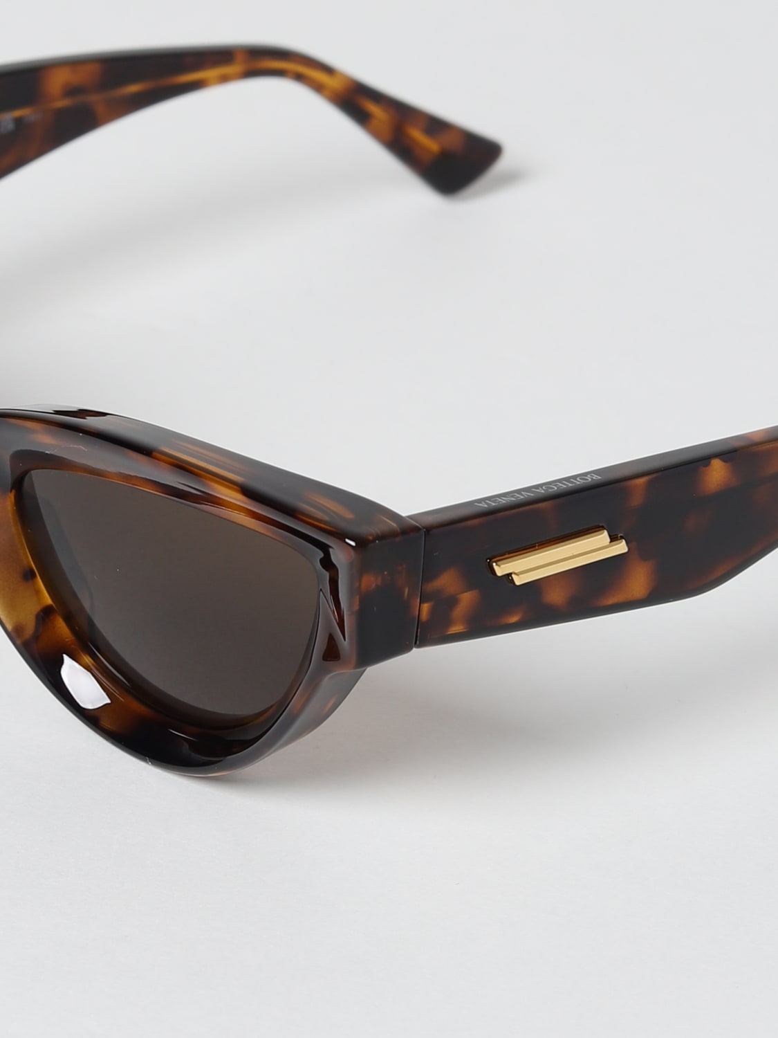 BOTTEGA VENETA: acetate sunglasses - Brown