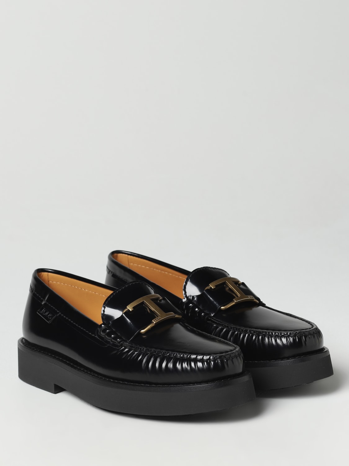 TOD'S: loafers for woman - Black | Tod's loafers XXW54K0HN90SHA online ...