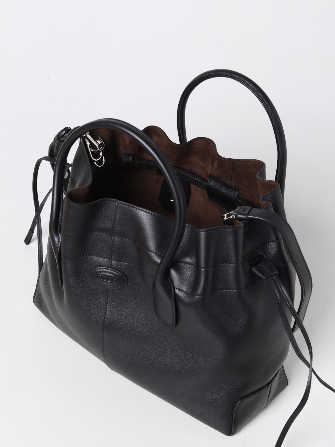 Handbags Tod's Tods Wave Blue Black Snakeskin Large Satchel Top Handle Crossbody Bag