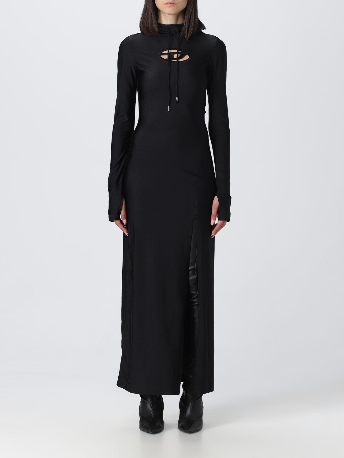 DIESEL: dress for women - Black | Diesel dress A109510JMAZ online on ...