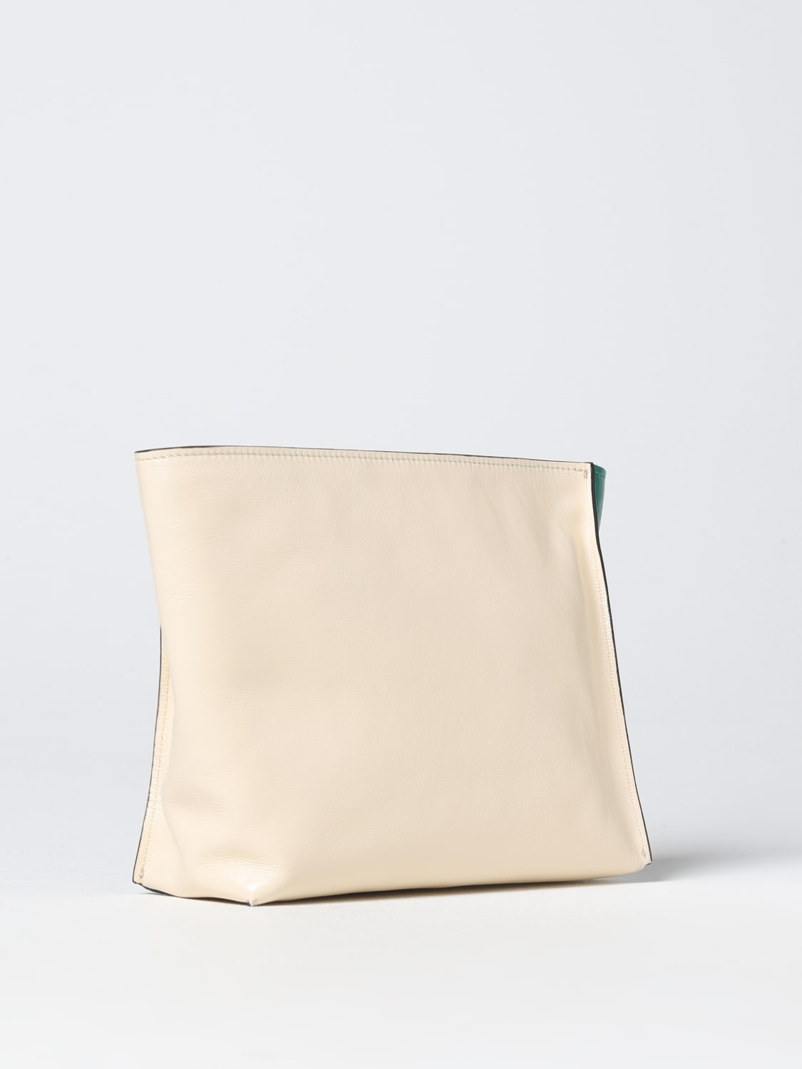 green leather small crossbody/wristlet handbag — MUSEUM OUTLETS