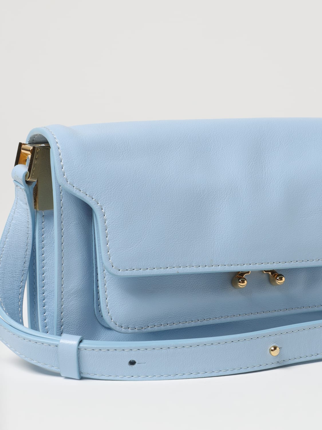 Marni Light Blue Trunk Shoulder Bag