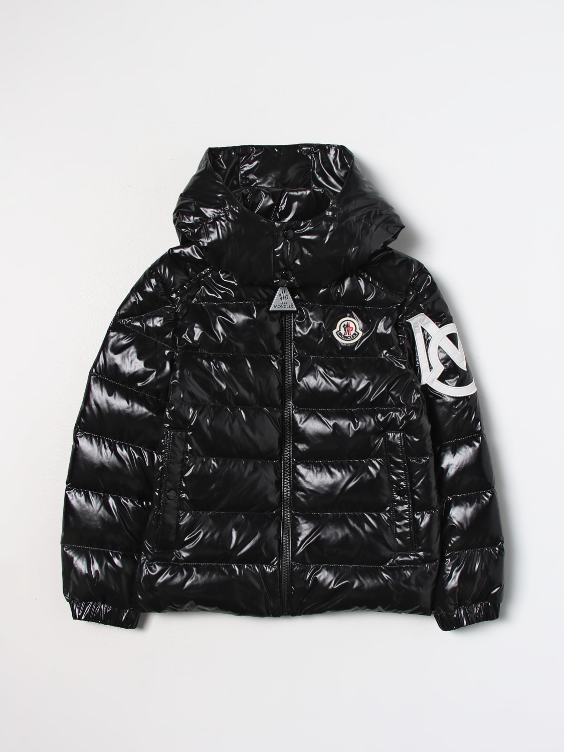 MONCLER: jacket in padded nylon - Black | Moncler jacket 1A000115963V ...