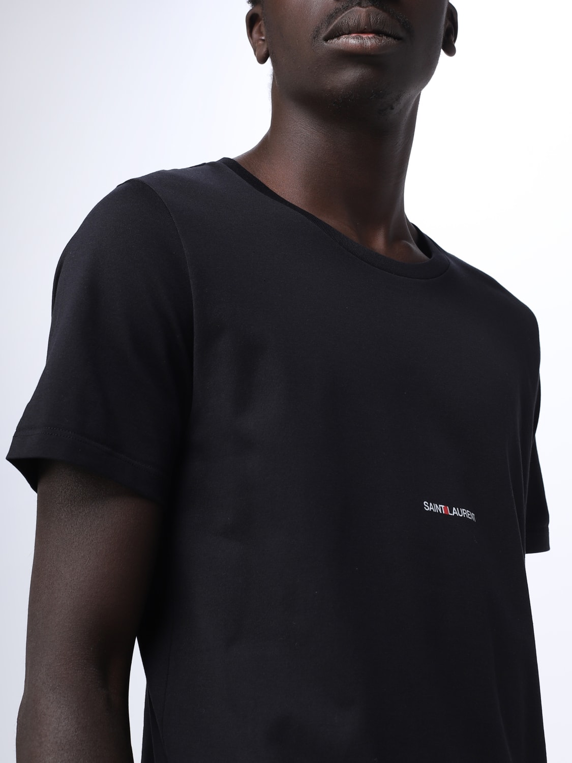 SAINT LAURENT：Tシャツ メンズ - ブラック | GIGLIO.COMオンラインの ...