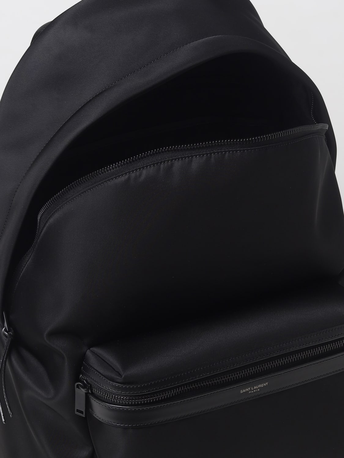 Saint Laurent City Backpack in Nylon Canvas and Leather