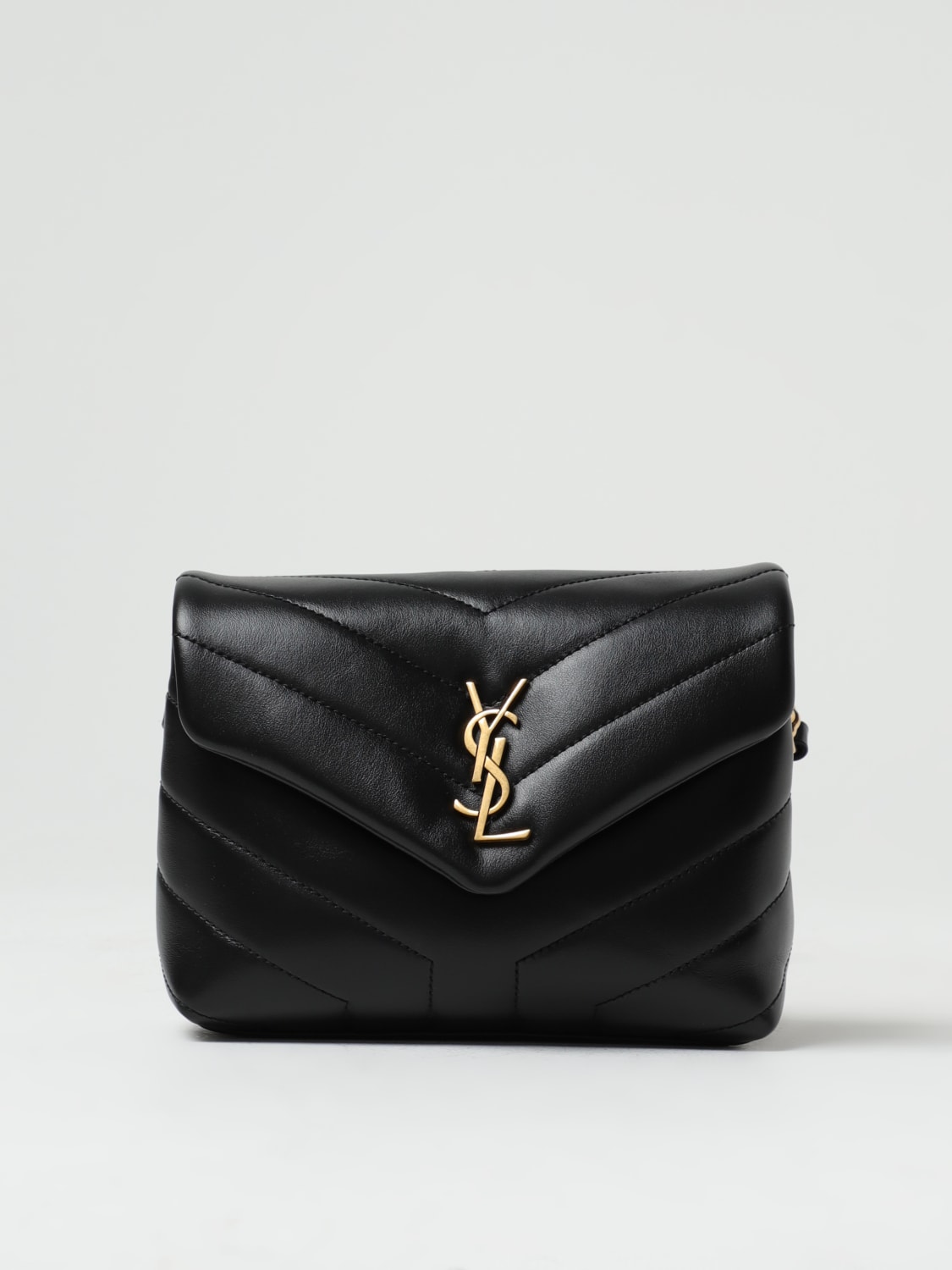 SAINT LAURENT: Toy Loulou bag in quilted leather - Black  Saint Laurent  mini bag 678401DV707 online at