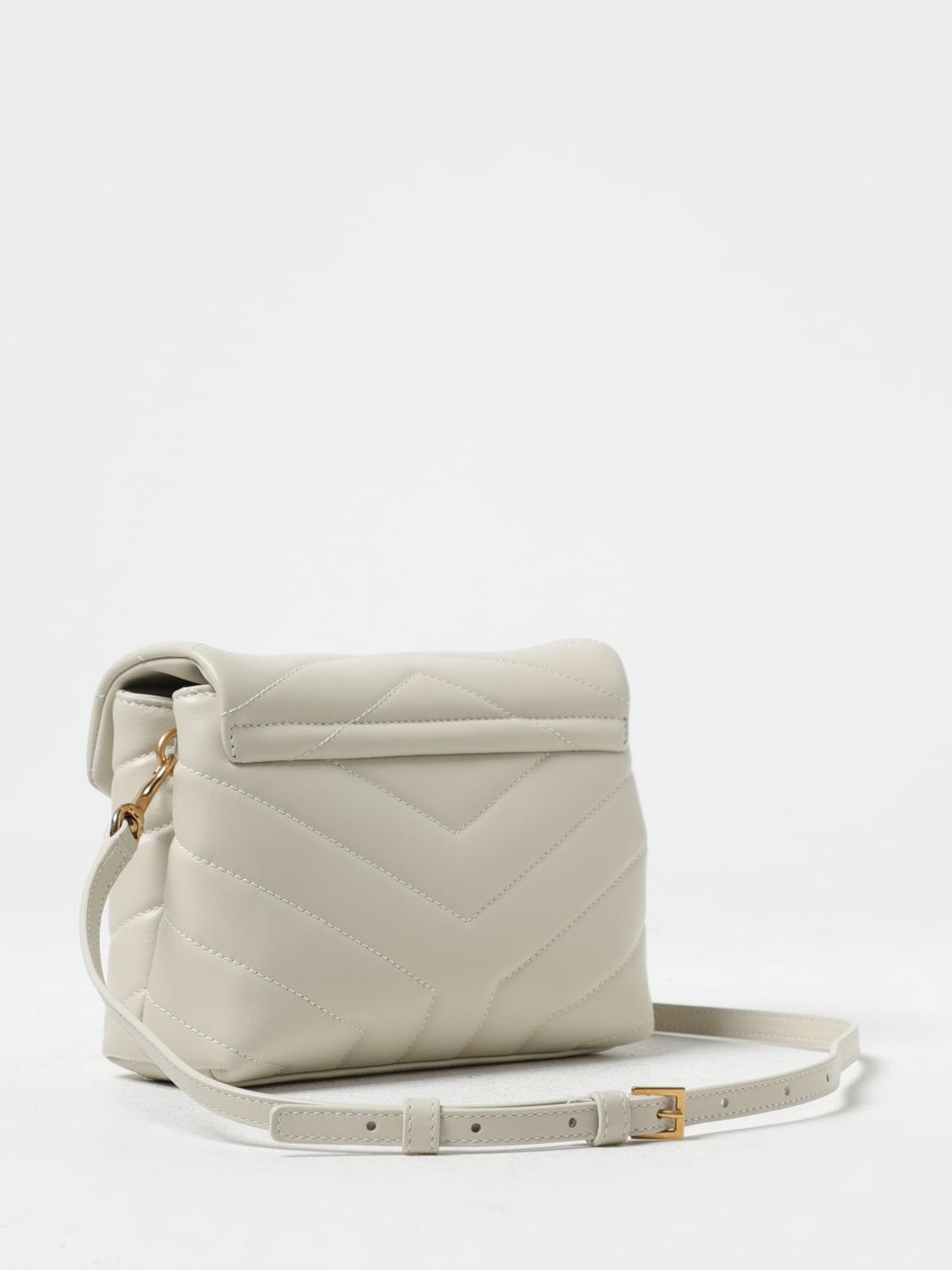 Saint Laurent Loulou Toy Quilted Mini Bag - Grey for Women