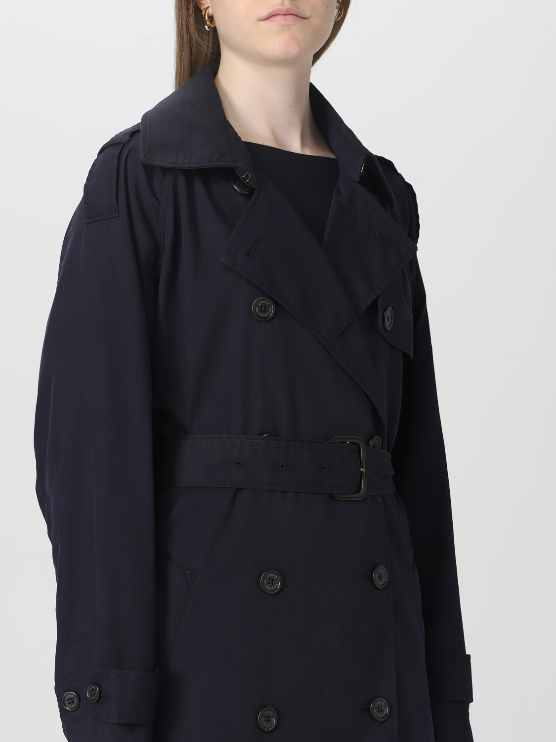 LAUREN RALPH LAUREN: trench coat for woman - Blue | Lauren Ralph Lauren ...