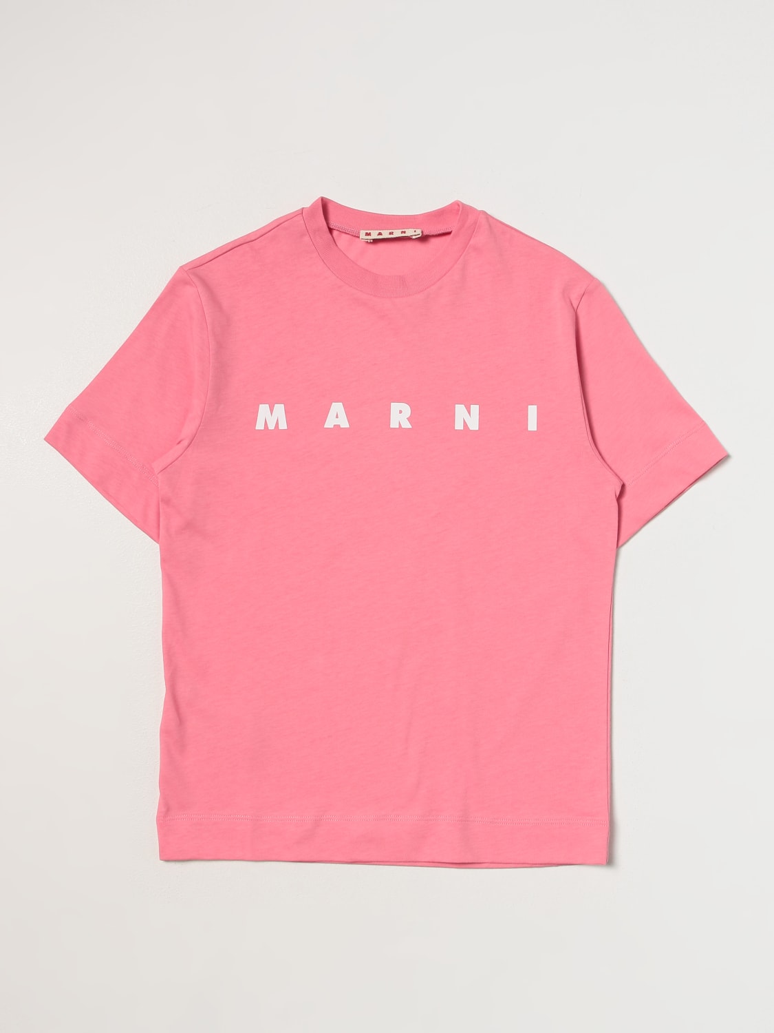 MARNI: cotton t-shirt - Pink | Marni t-shirt M002MVM00HZ online at