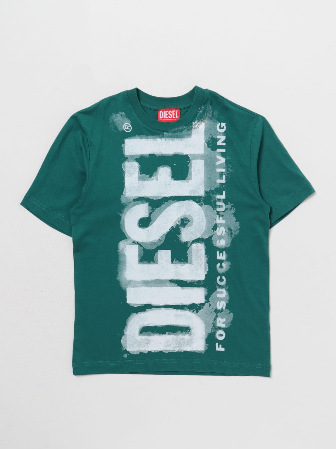 DIESEL：Tシャツ 男の子 - グリーン | GIGLIO.COMオンラインのDiesel Tシャツ J01131KYAR1