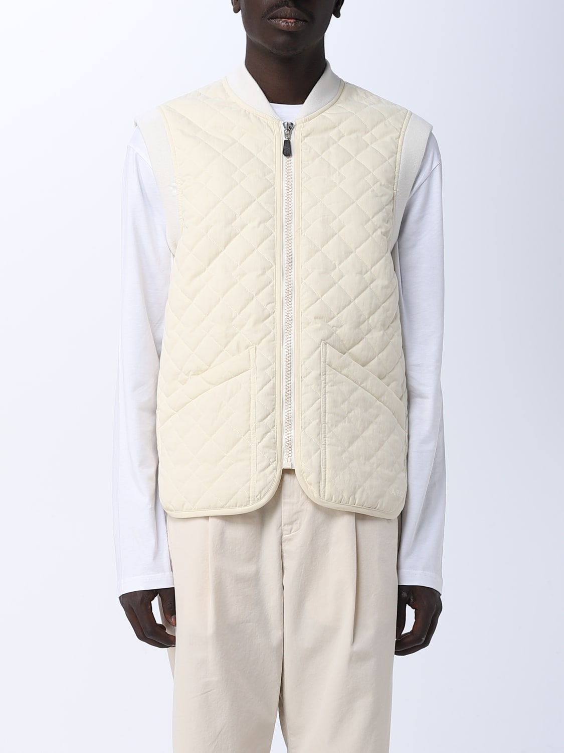 A.P.C.: suit vest for man - Cream | A.p.c. suit vest COETZH02846