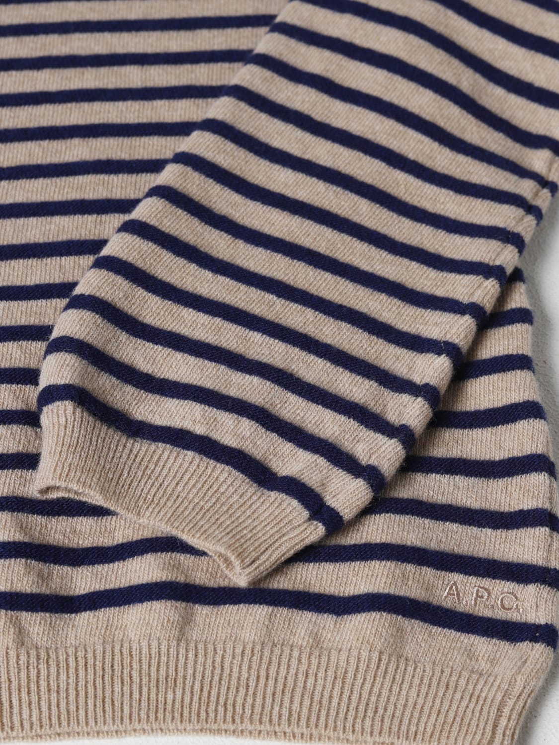 A.P.C.: sweater for woman - Beige | A.p.c. sweater WVBBWF23276 online ...