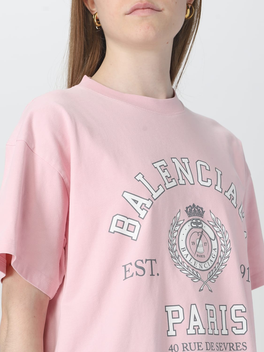 Balenciaga Women's Maison Medium Fit T-Shirt