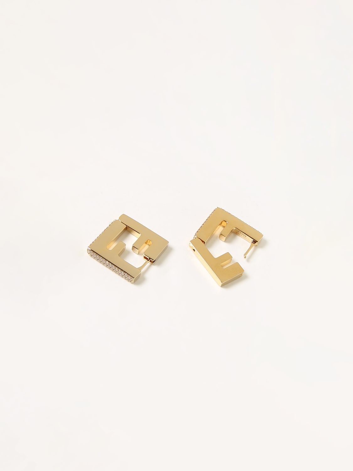 Fendi by Marc Jacobs Forever Fendi Earrings Gold-Colored Hoop Earrings in  Bronze with Gold-tone - US
