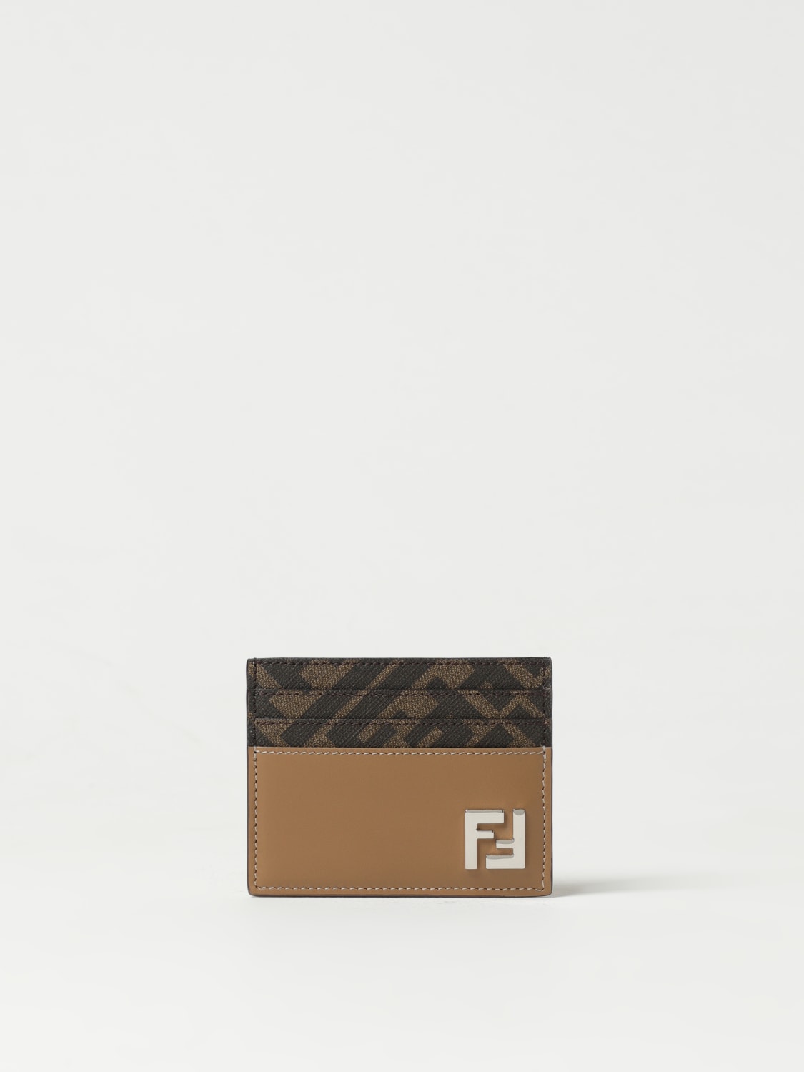 Fendi - Tobacco Leather FF Card Holder