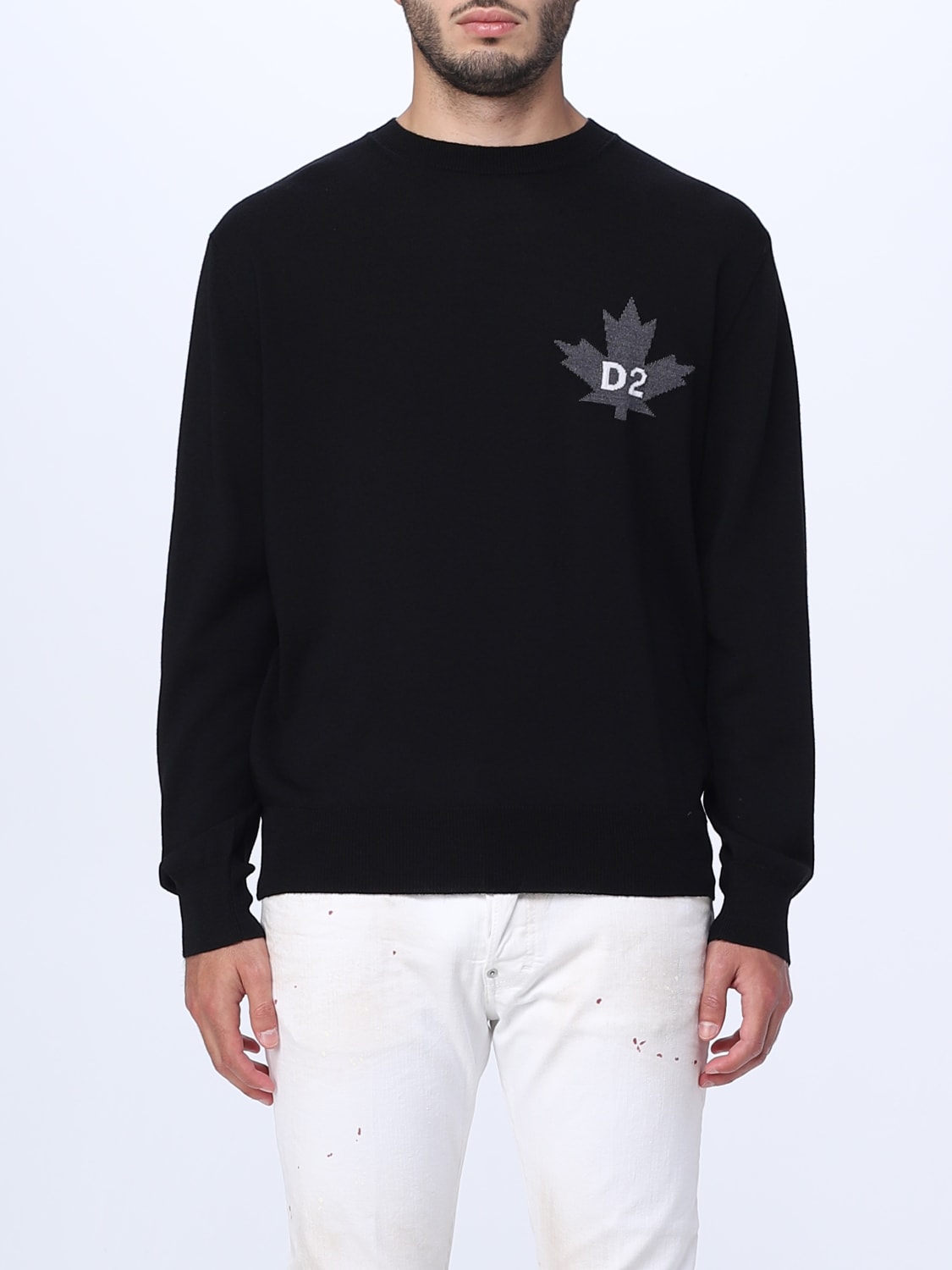 DSQUARED2: sweater for man - Black | Dsquared2 sweater S74HA1371S18332 ...