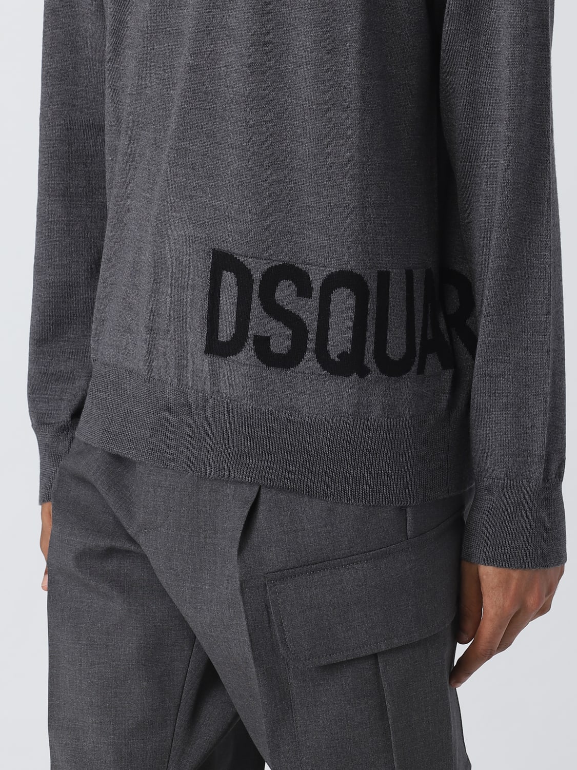 DSQUARED2: sweater for man - Grey | Dsquared2 sweater S74HA1377S18332 ...