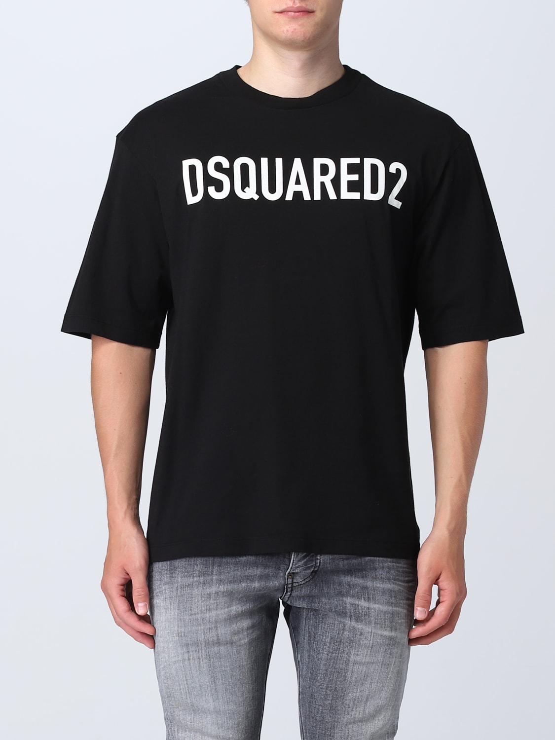 en krøllet impressionisme DSQUARED2: t-shirt for man - Black | Dsquared2 t-shirt S74GD1197S24321  online on GIGLIO.COM